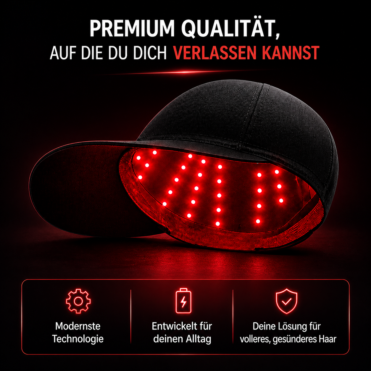 Rotlicht Therapie-Kappe
